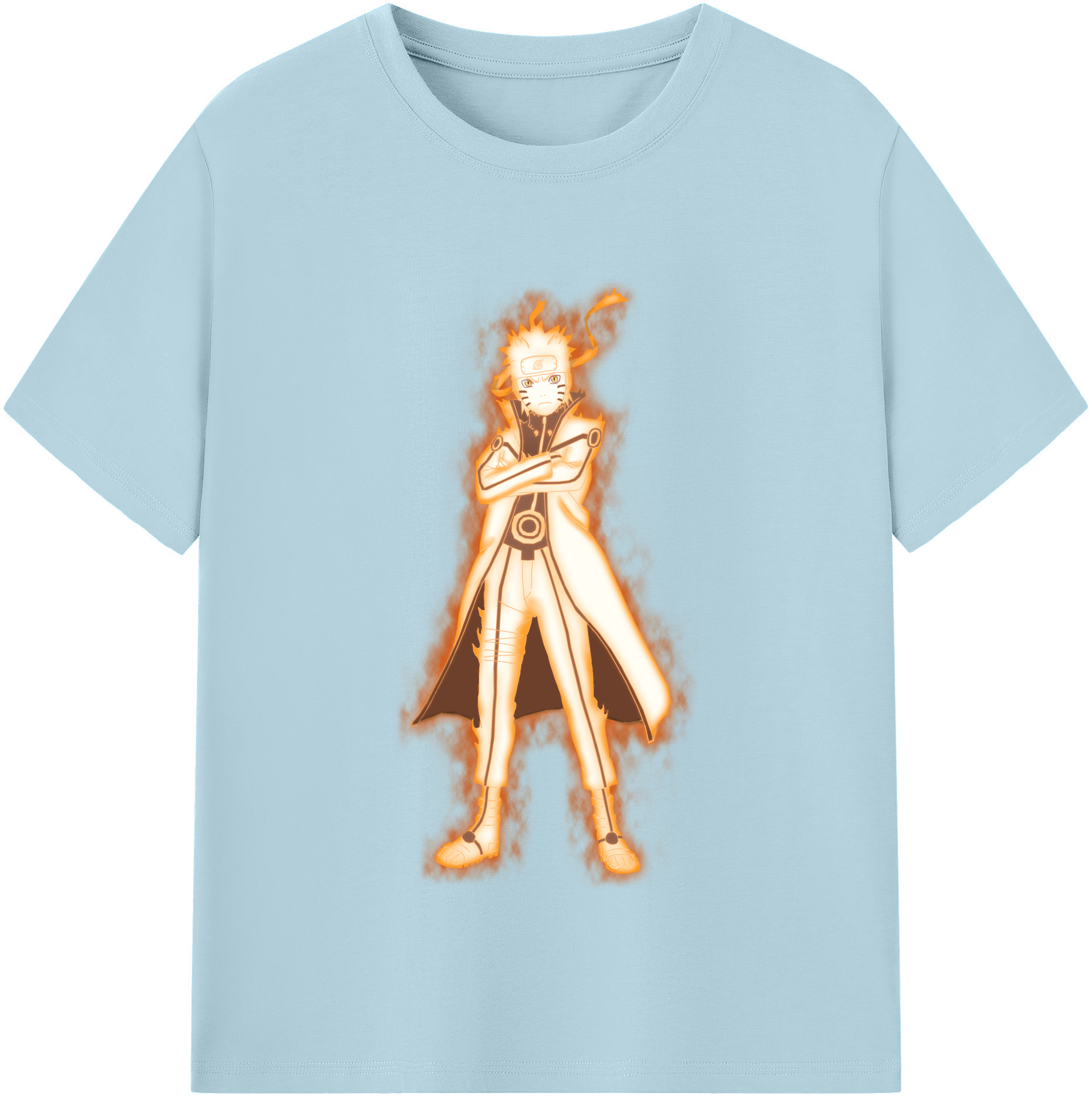 （画像用） NARUTO -ナルト- うずまき ナルト Uzumaki Naruto 綿100％半袖Tシャツ（フロントプリント）